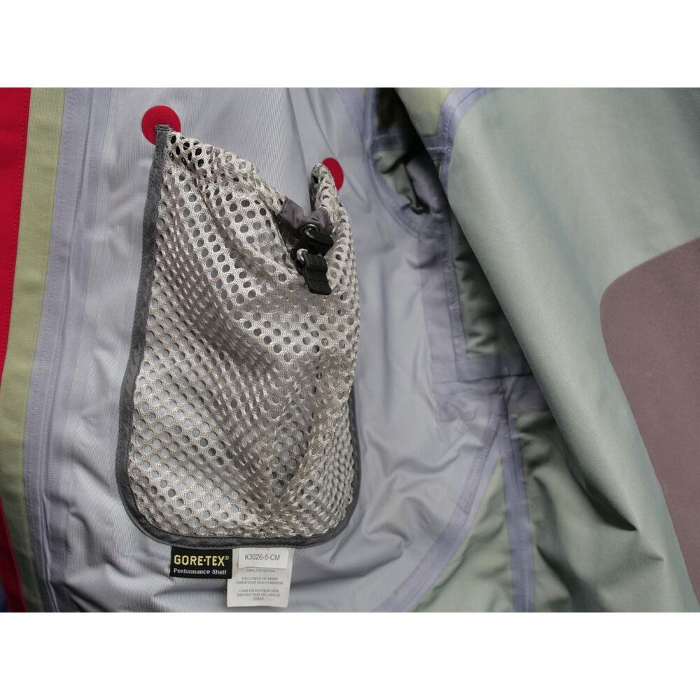 Marmot Jacket Mens Medium Red Grey Gore-Tex Performance Shell Waterproof Hooded - Picture 13 of 16